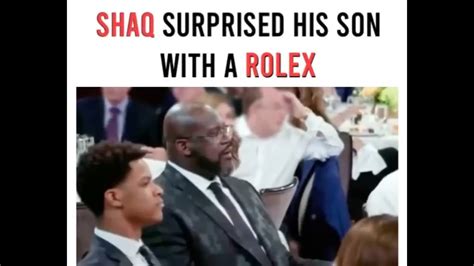 shaq buys son rolex|“He bought a new Rolex for every single guy on the team” — .